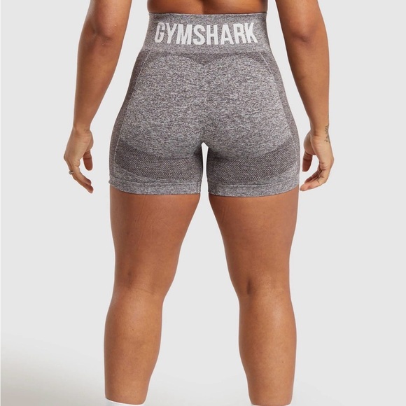 Gymshark High Rise Flex Shorts in Greyed Purple/White Size XS - Picture 3 of 7